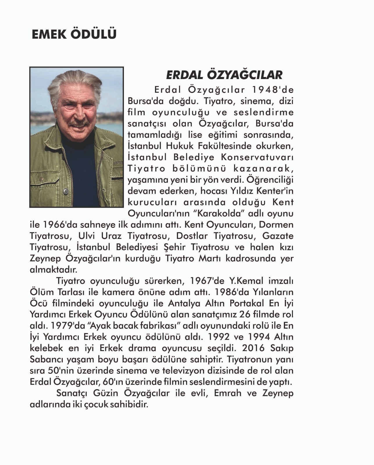 emek odulu